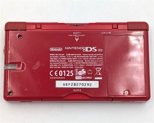 Nintendo DS Lite - Lite Red - Konsol - SNR UEF28270292 (B Grade) (Genbrug)